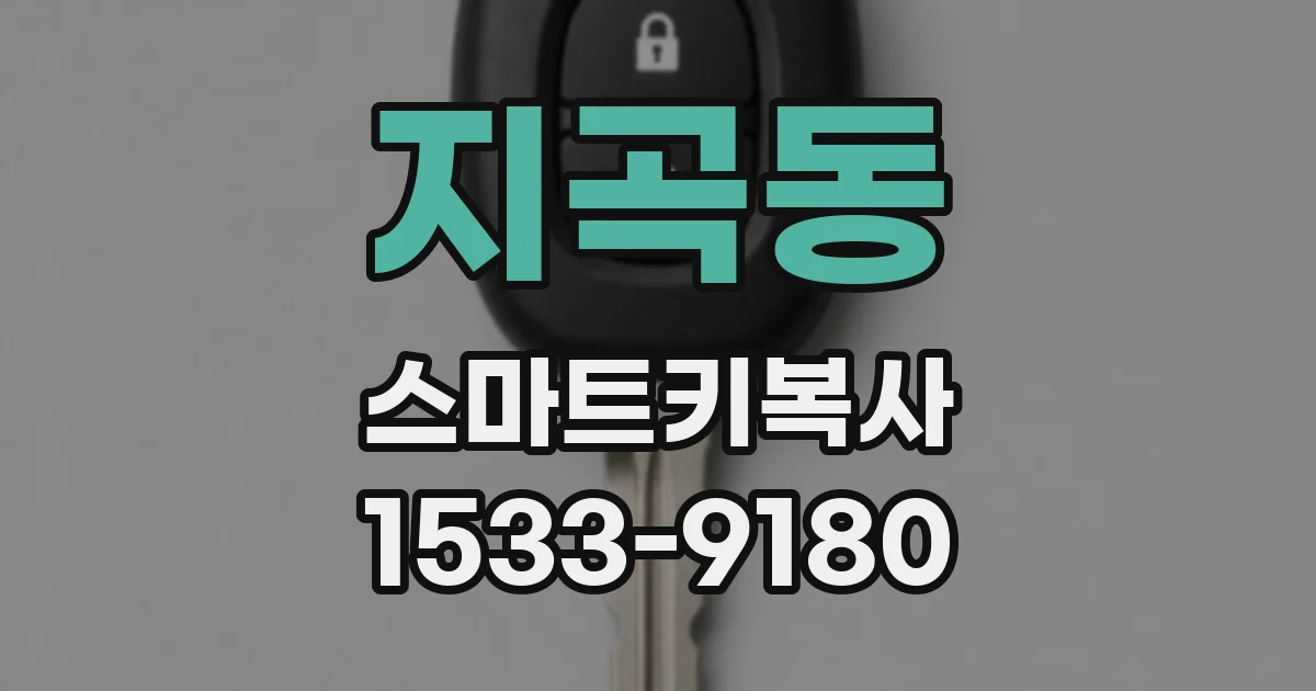 지곡동 스마트키복사