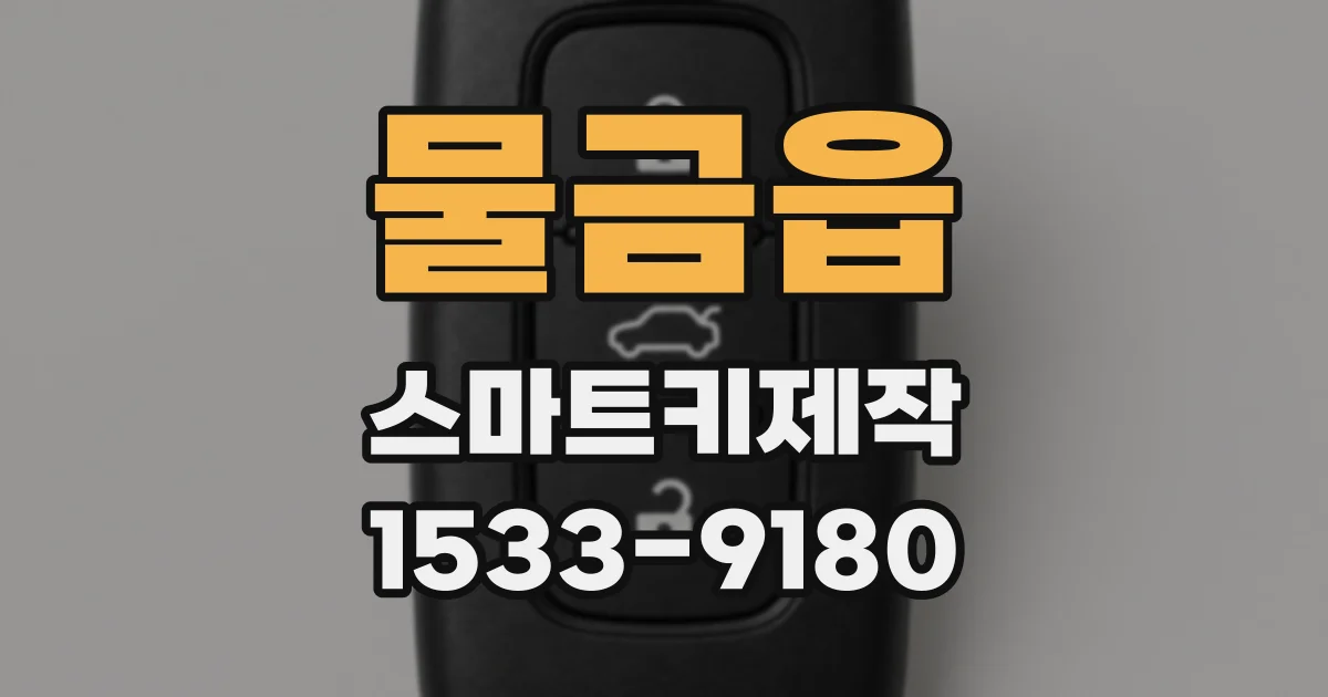 물금읍 스마트키제작