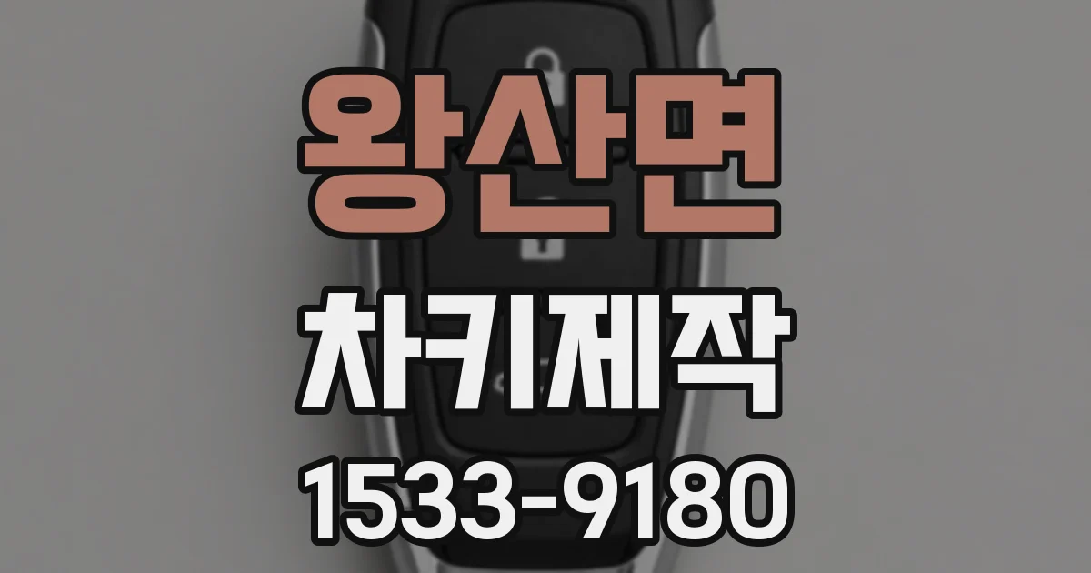 왕산면 차키제작