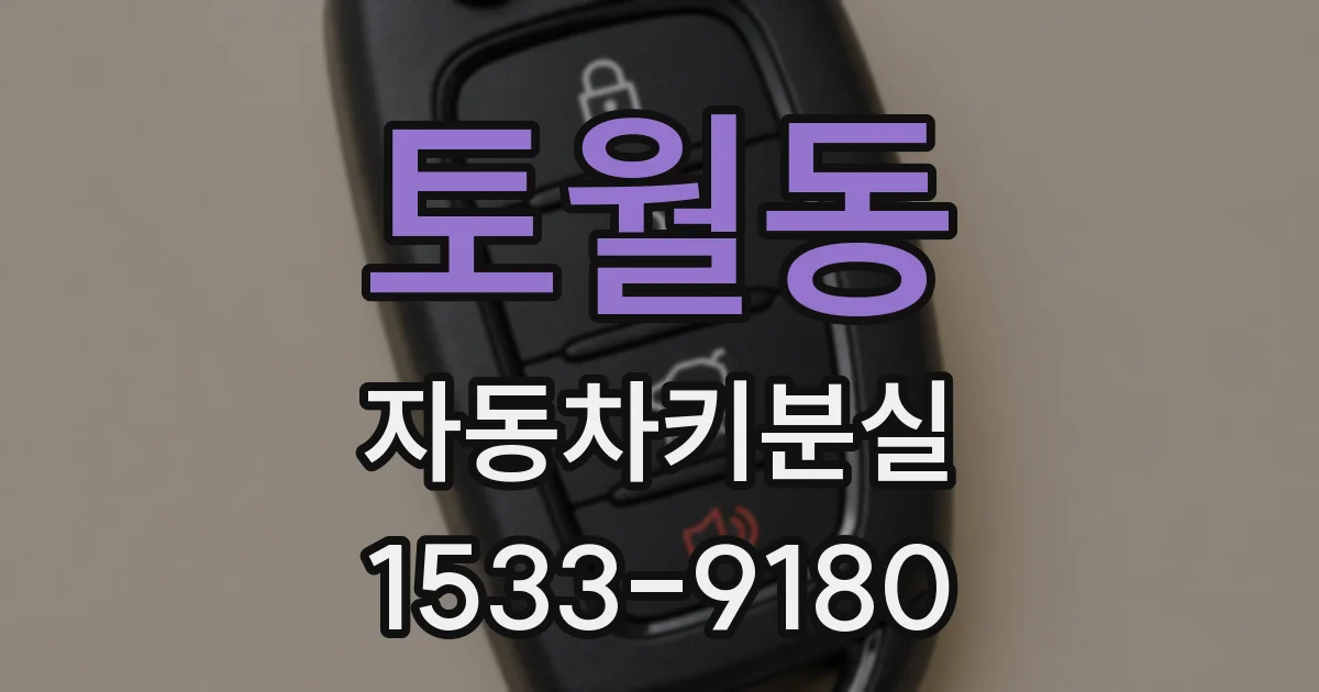 토월동 자동차키분실
