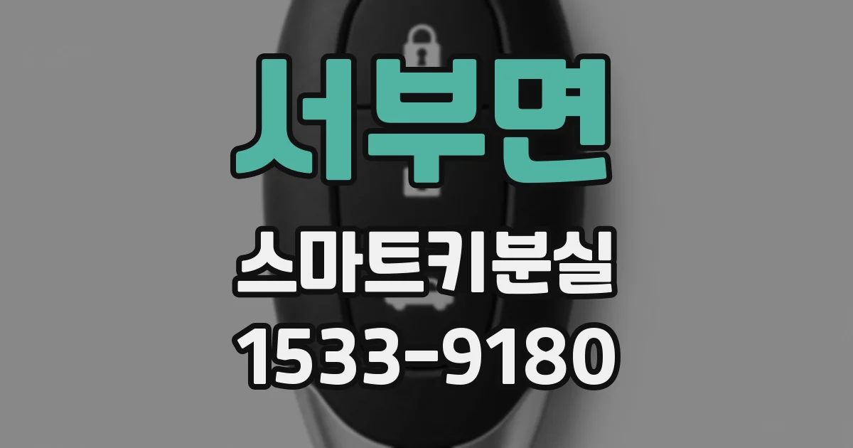 서부면 스마트키분실