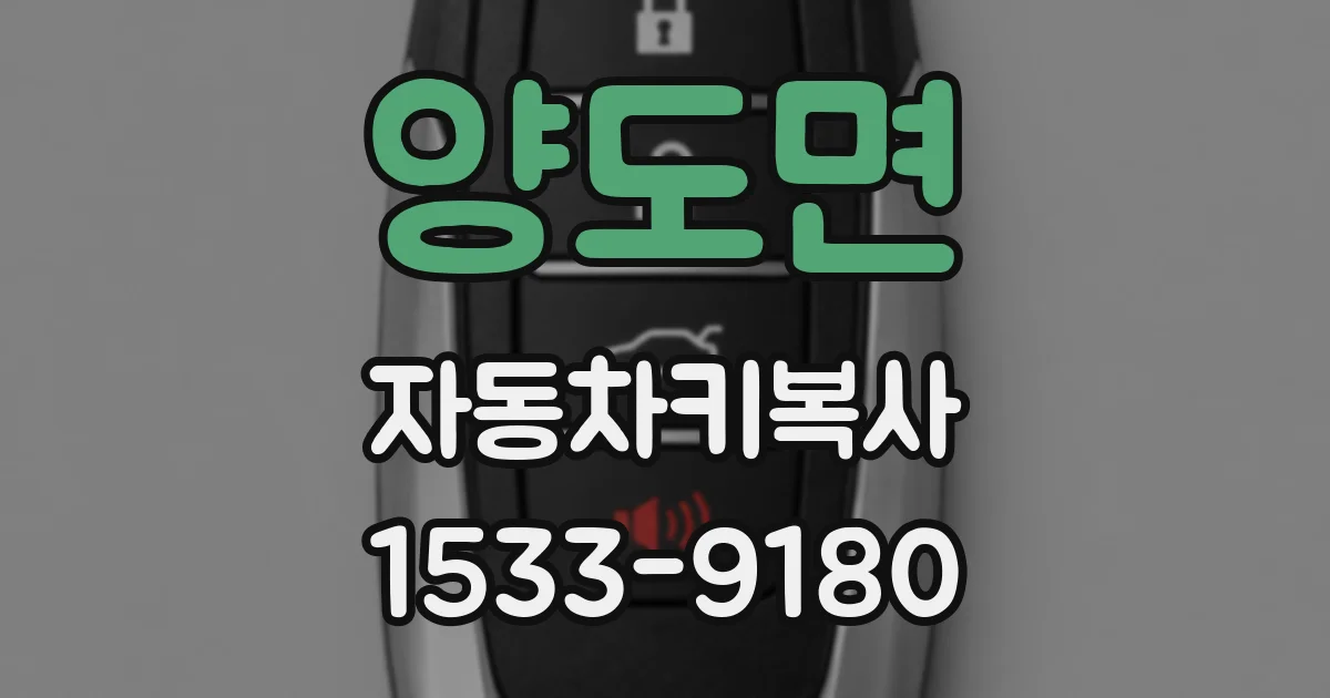 양도면 자동차키복사