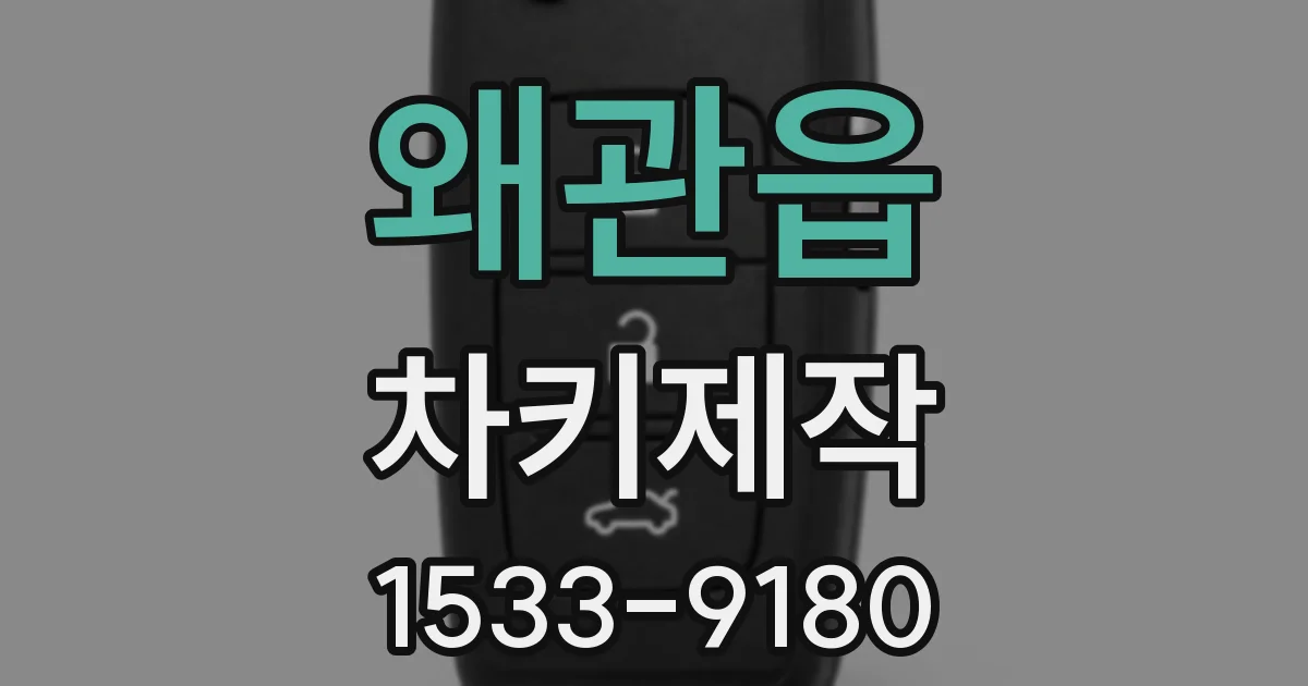 왜관읍 차키제작