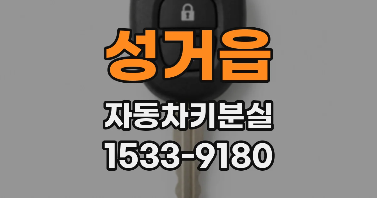 성거읍 자동차키분실
