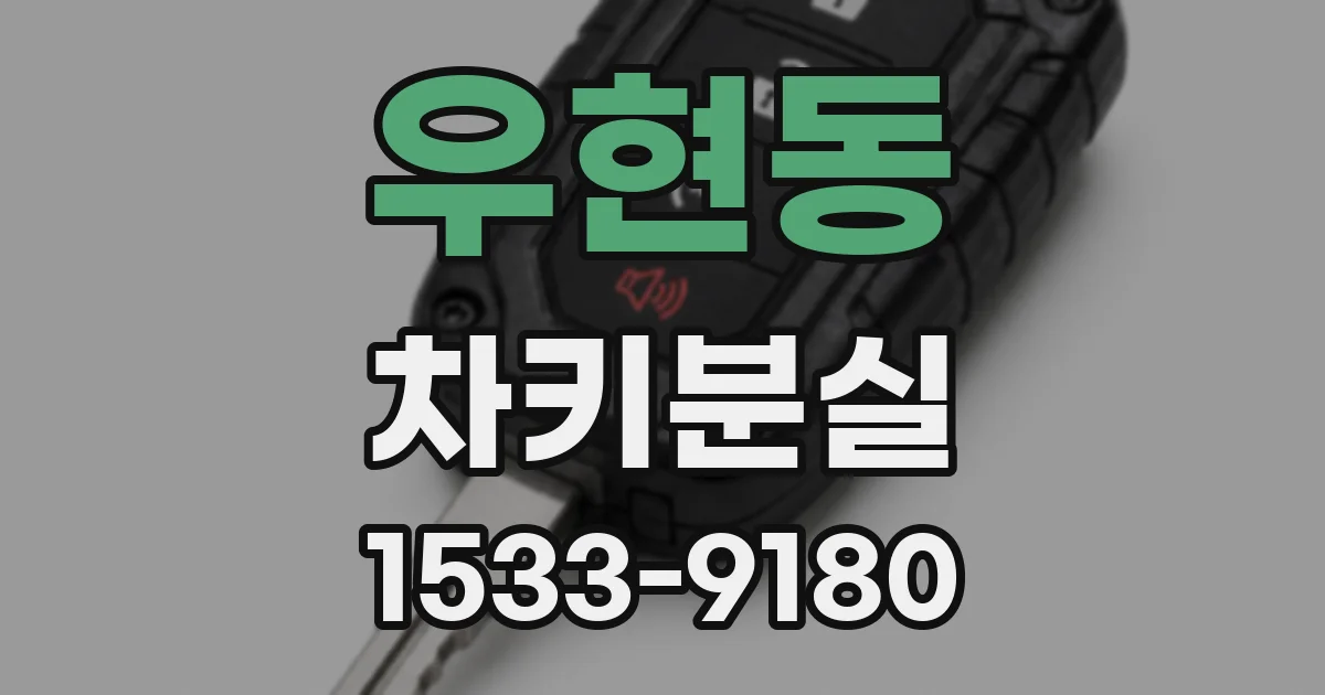 우현동 차키분실