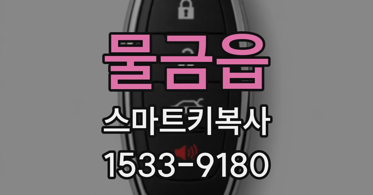 물금읍 스마트키복사