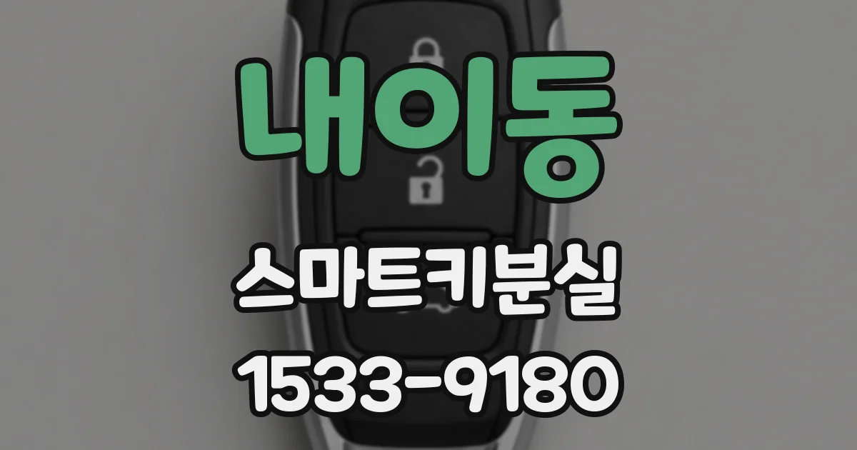 내이동 스마트키분실