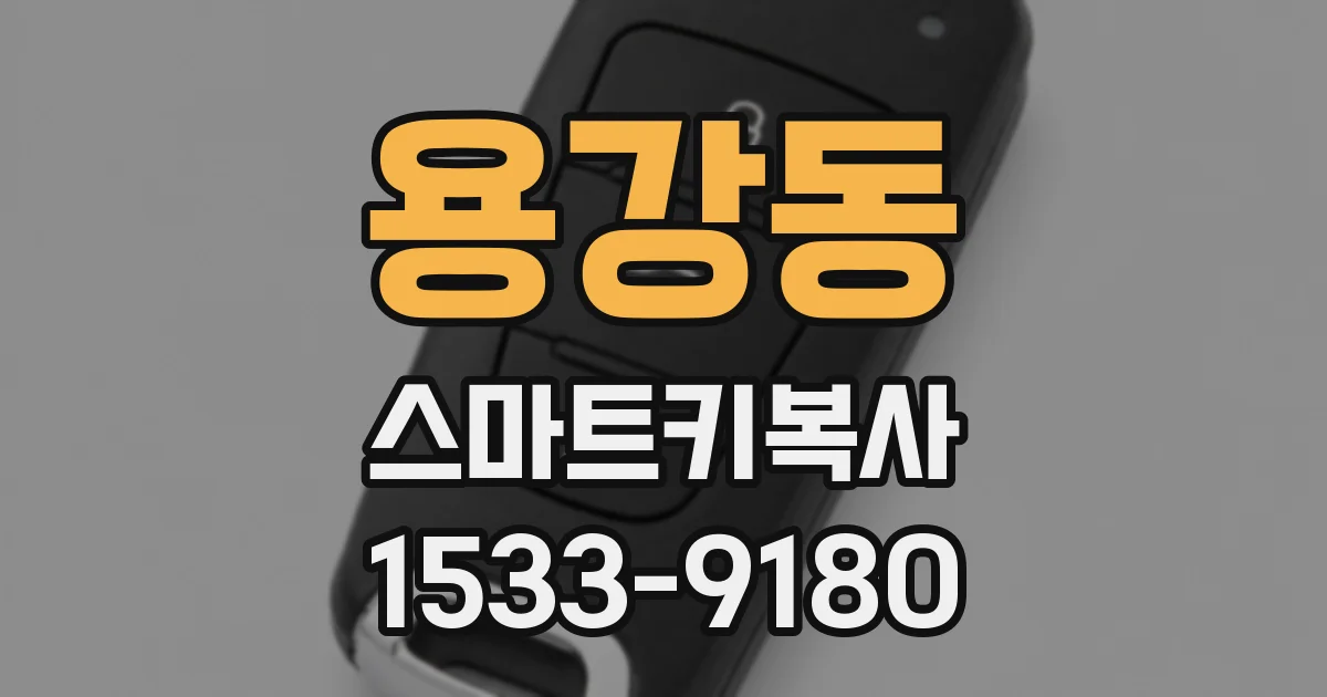 용강동 스마트키복사