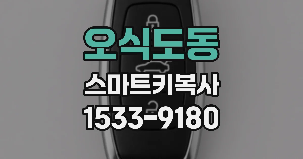 오식도동 스마트키복사