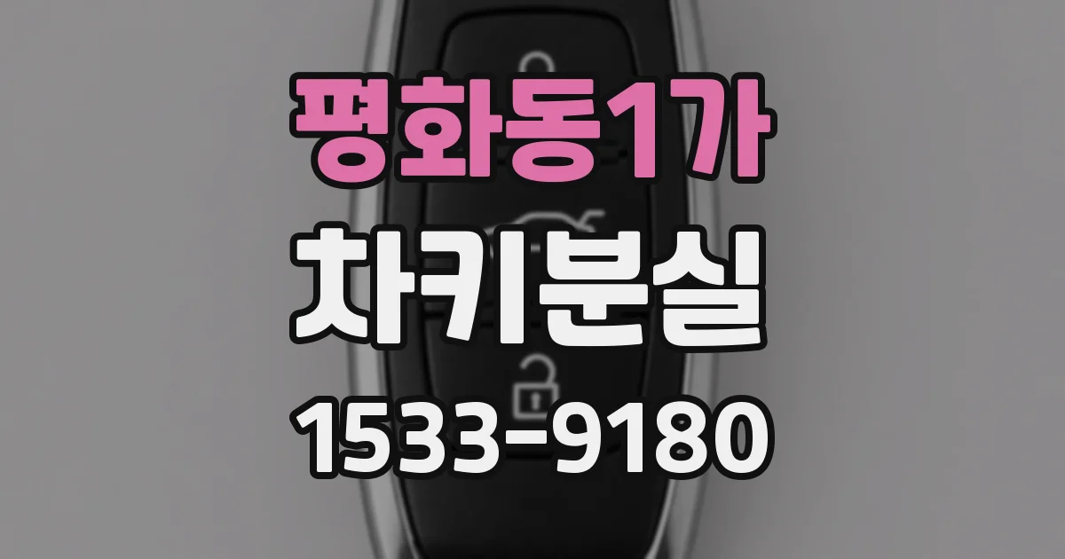 평화동1가 차키분실