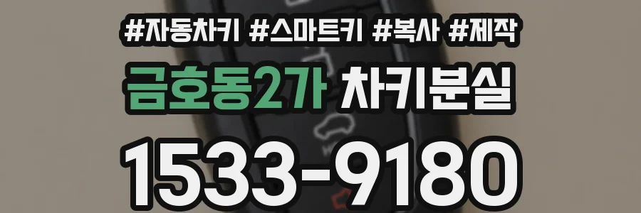 금호동2가 차키분실