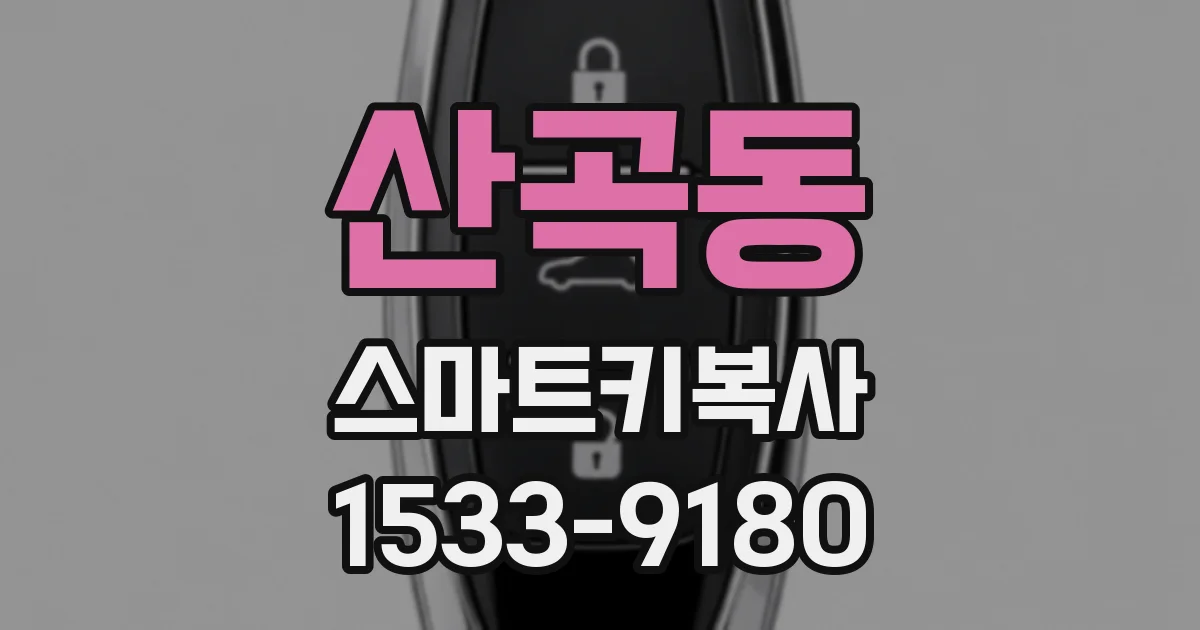 산곡동 스마트키복사