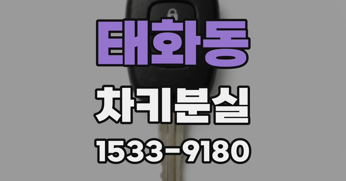 태화동 차키분실