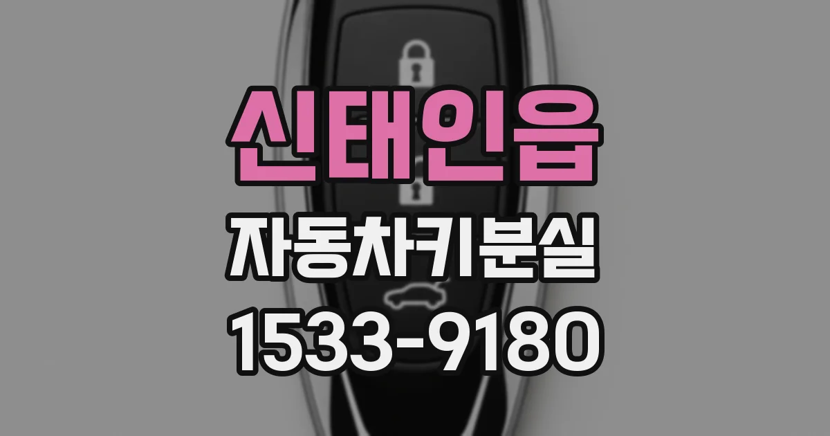 신태인읍 자동차키분실