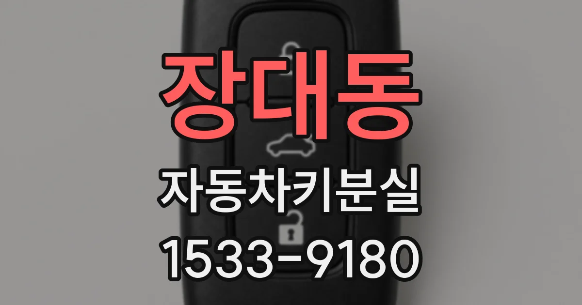 장대동 자동차키분실