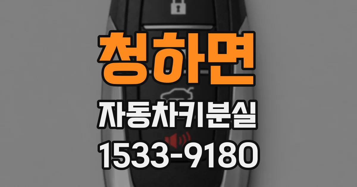 청하면 자동차키분실