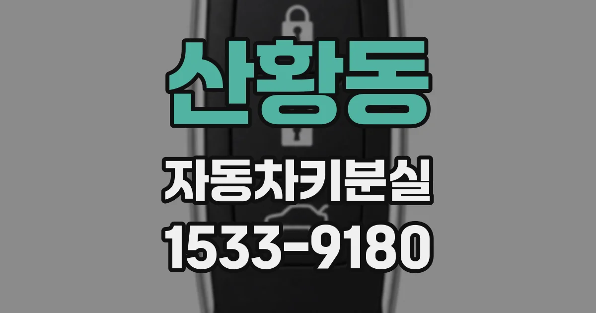 산황동 자동차키분실