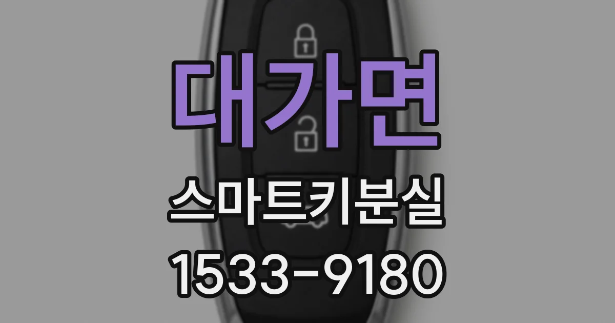 대가면 스마트키분실