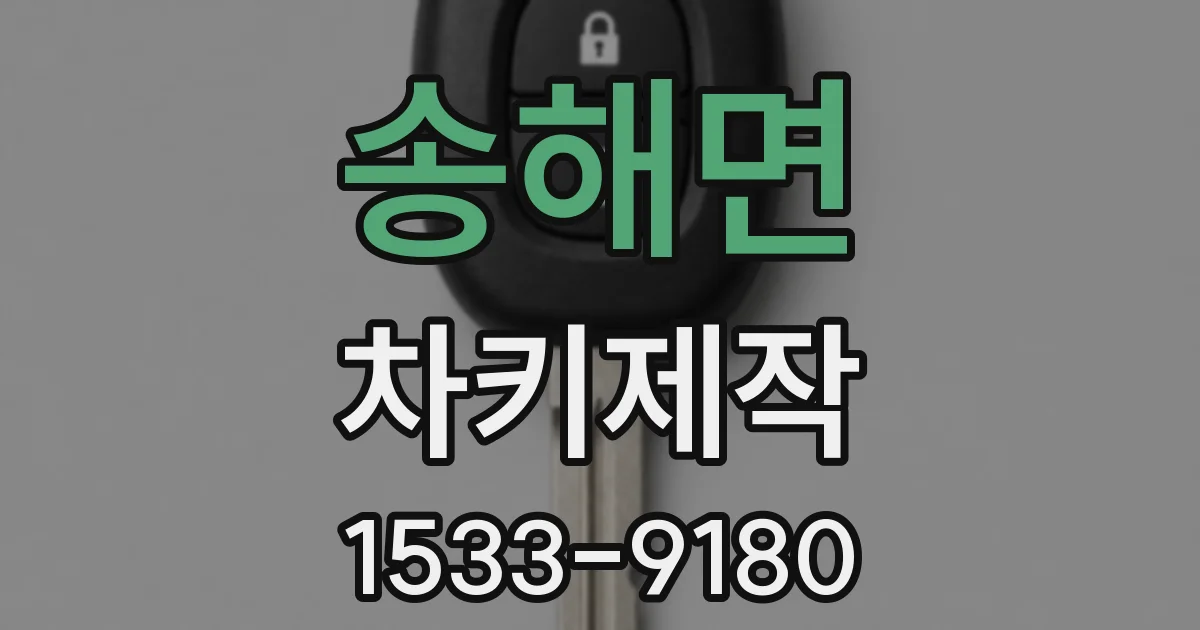 송해면 차키제작
