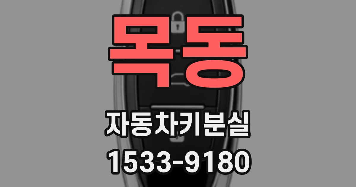 목동 자동차키분실