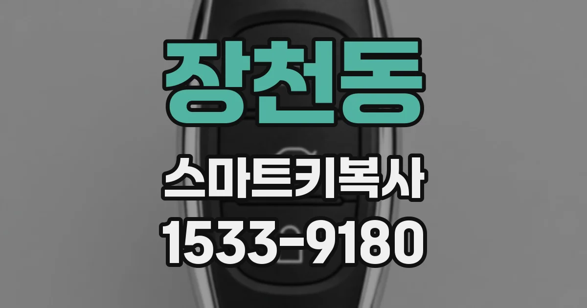 장천동 스마트키복사