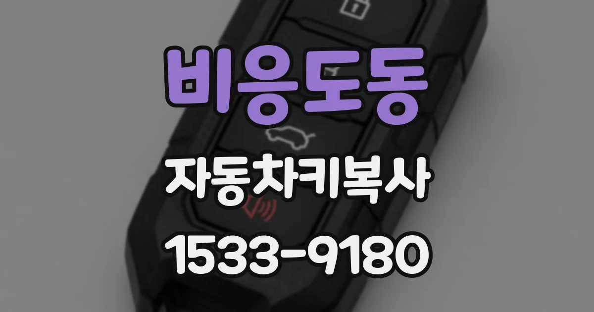비응도동 자동차키복사