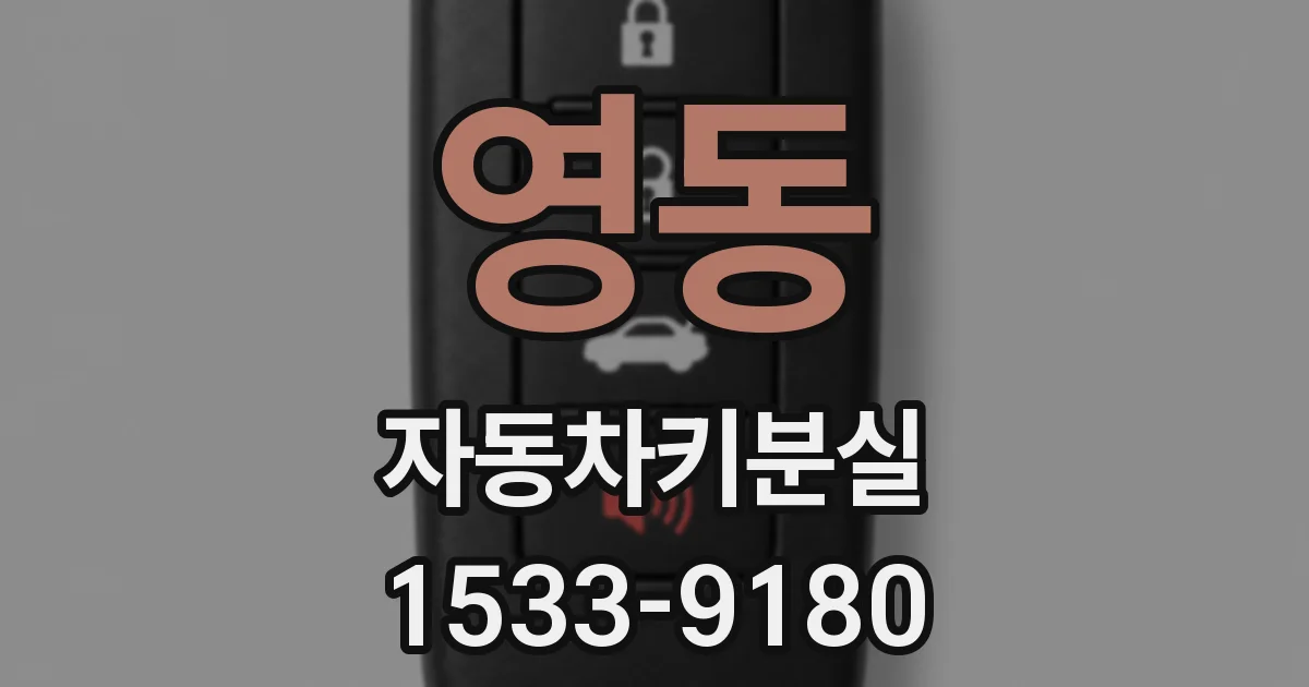 영동 자동차키분실