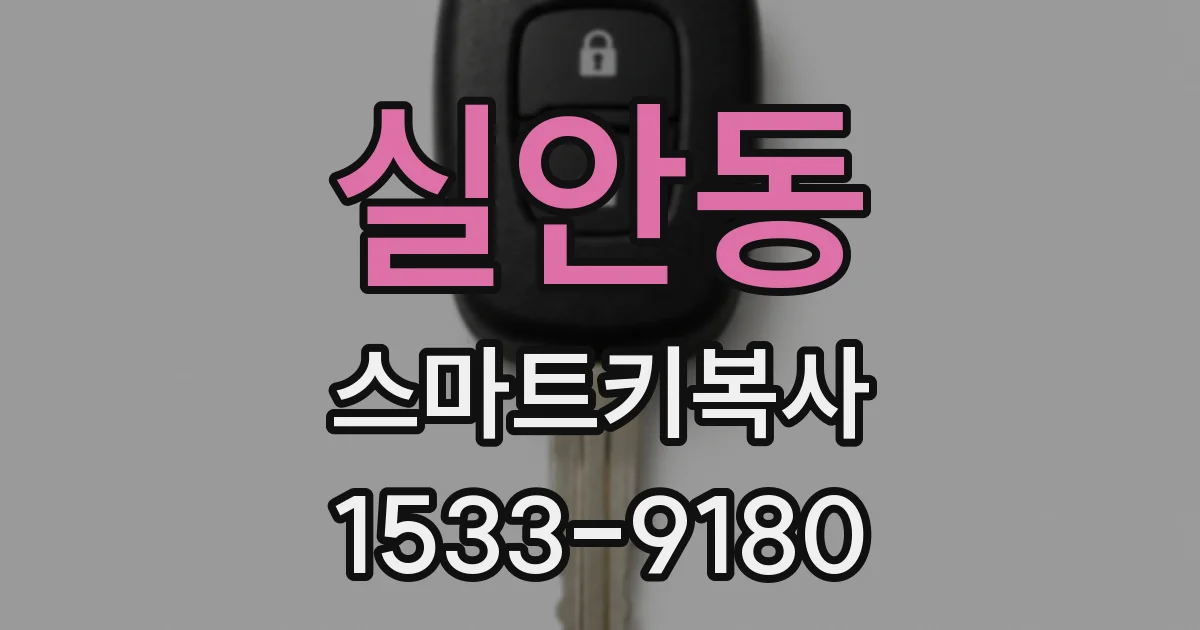 실안동 스마트키복사