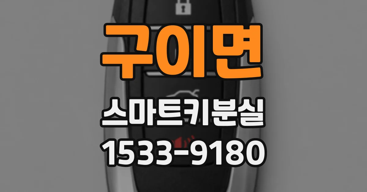 구이면 스마트키분실