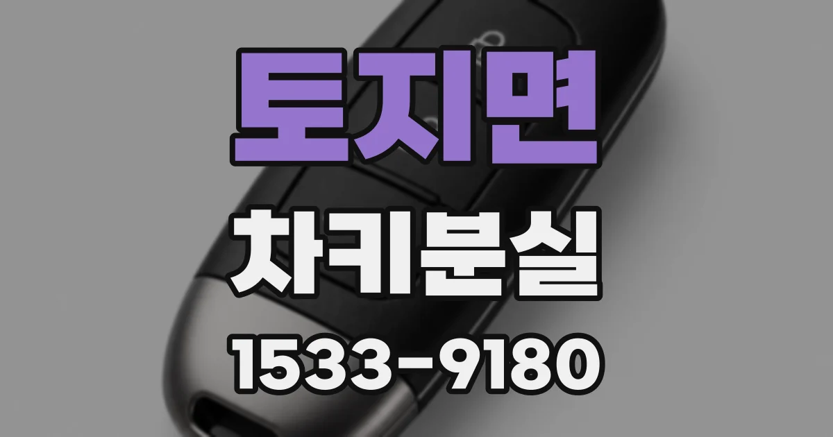 토지면 차키분실