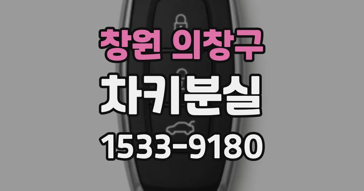 창원 의창구 차키분실