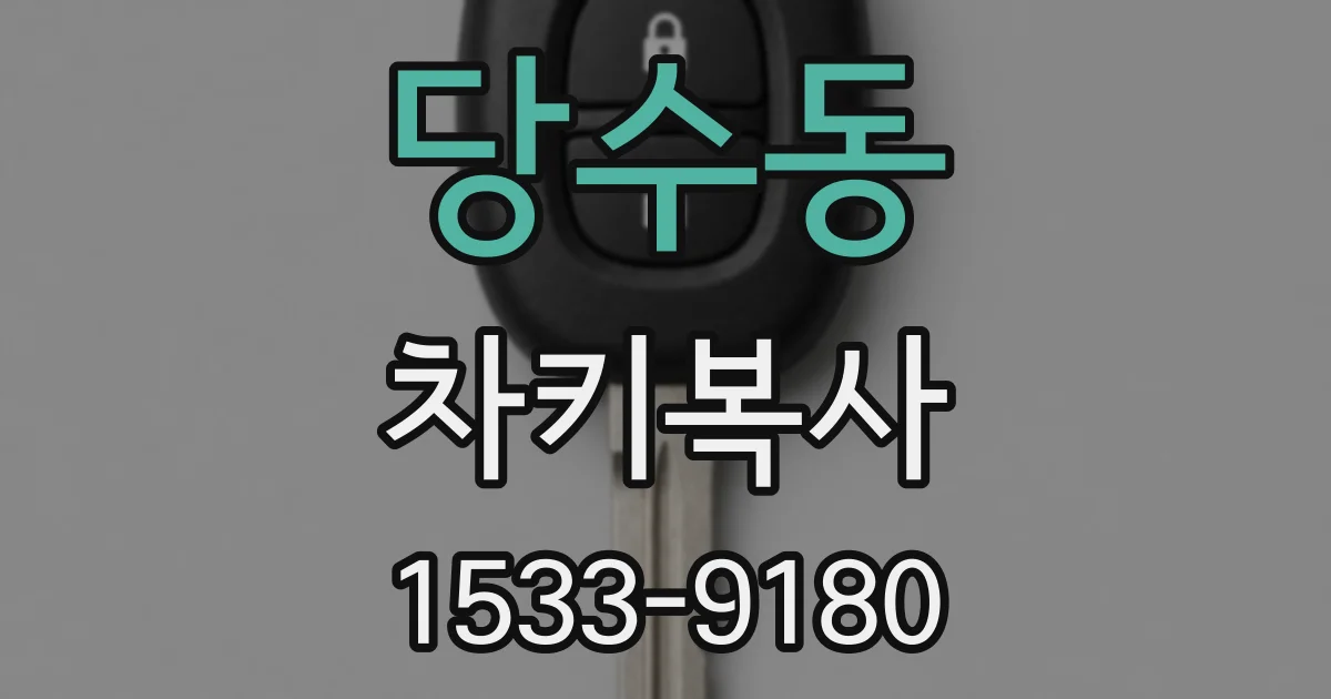 당수동 차키복사
