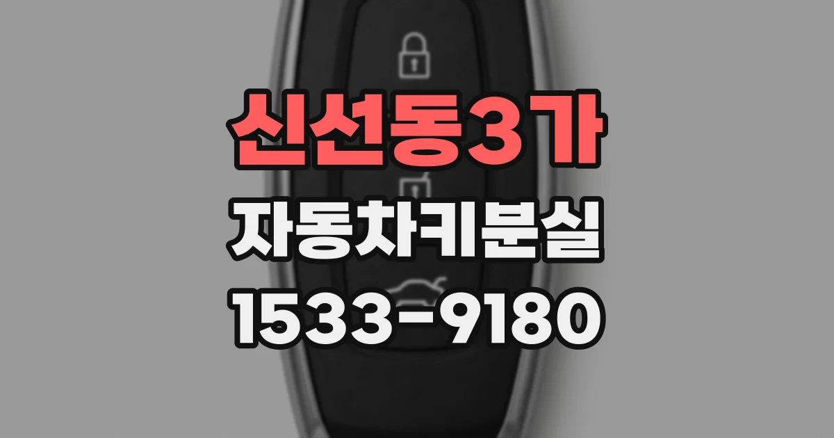 신선동3가 자동차키분실