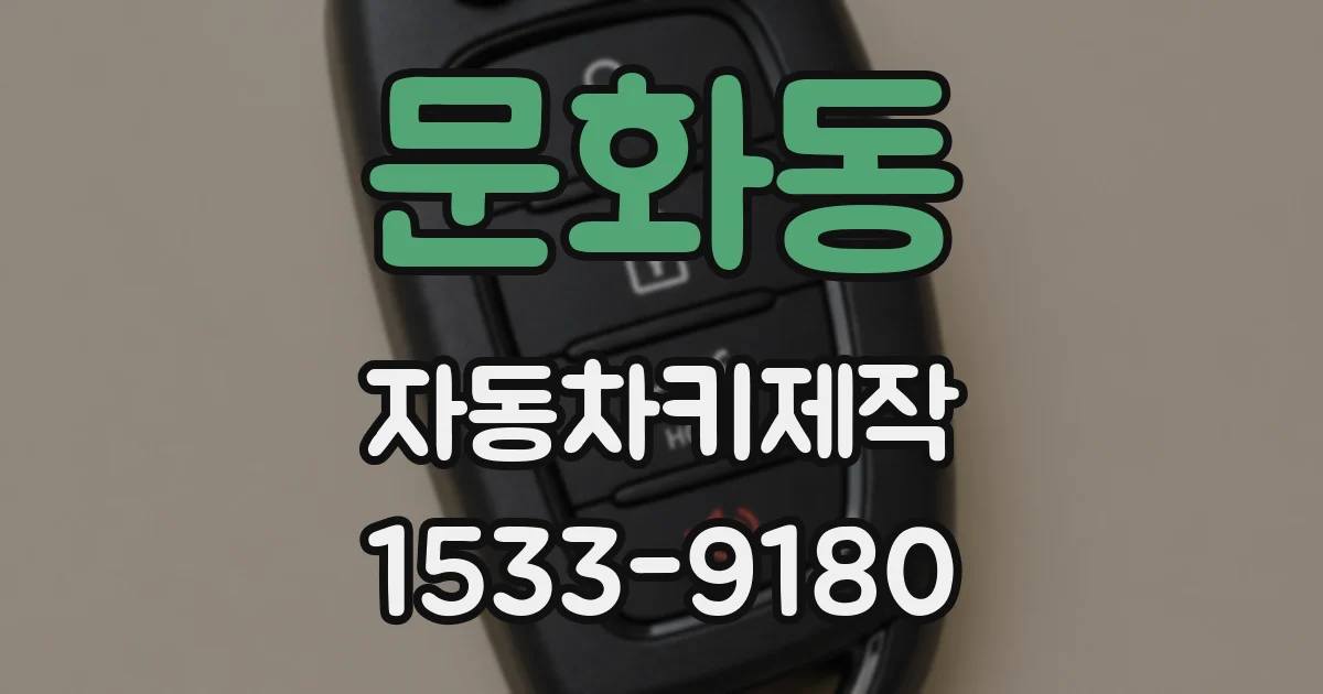 문화동 자동차키제작