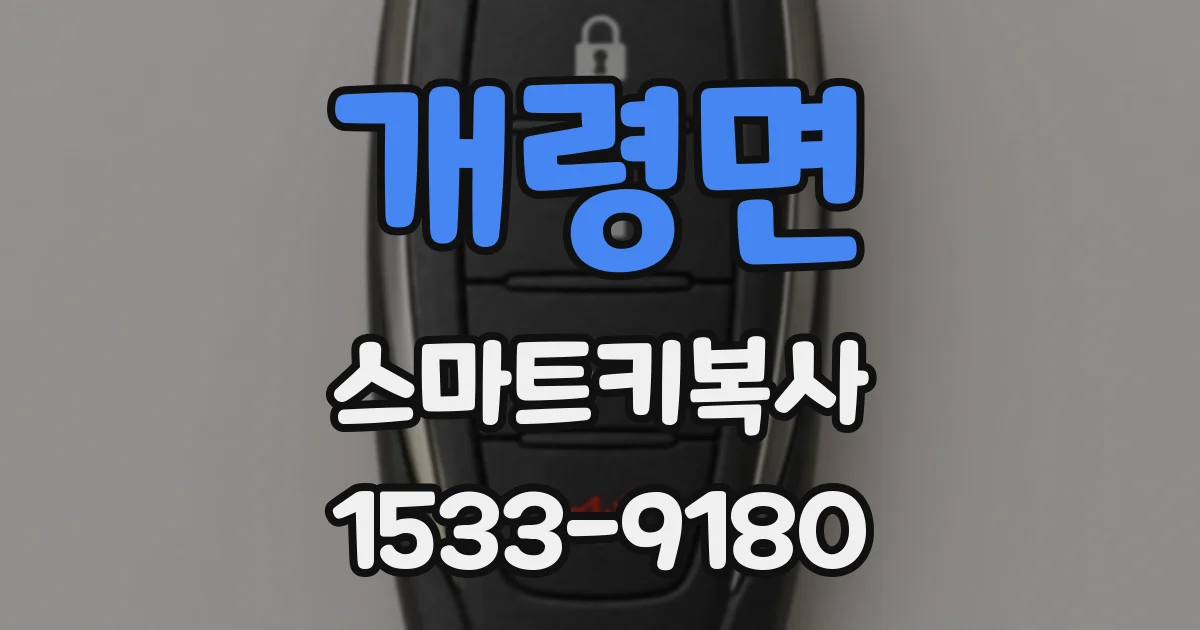 개령면 스마트키복사