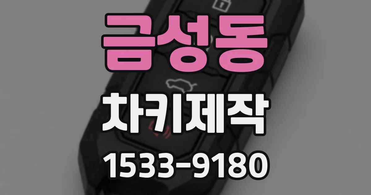 금성동 차키제작