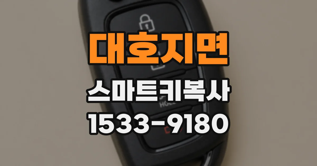 대호지면 스마트키복사