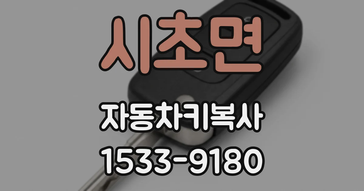 시초면 자동차키복사