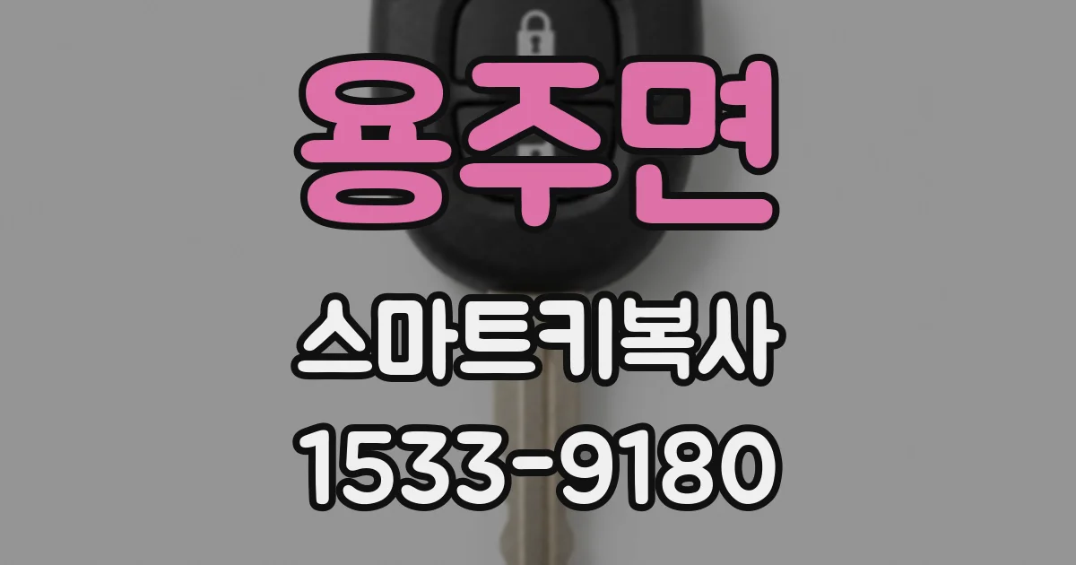 용주면 스마트키복사