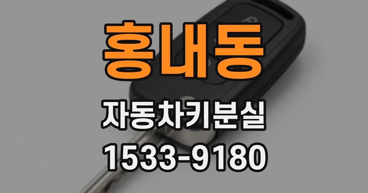 홍내동 자동차키분실