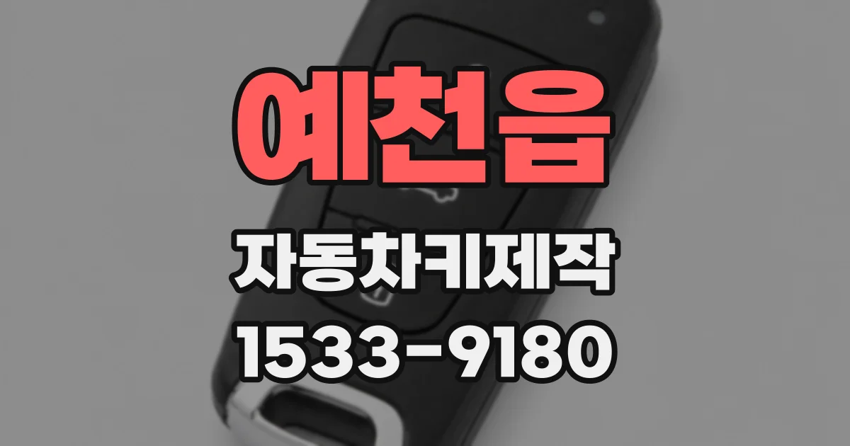예천읍 자동차키제작
