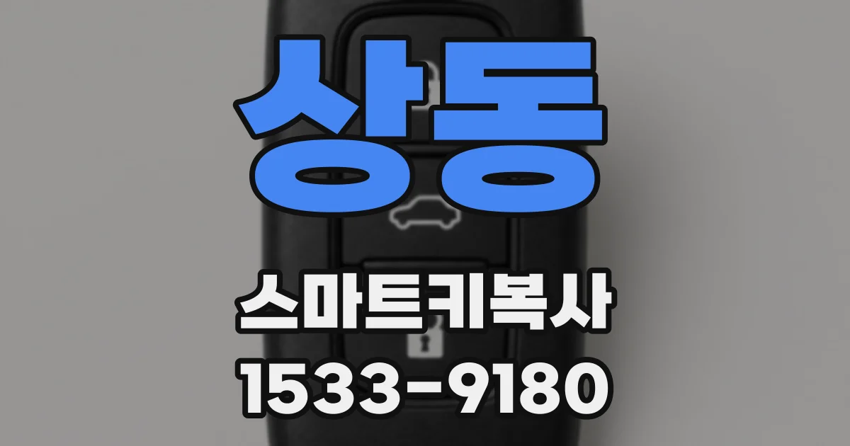상동 스마트키복사