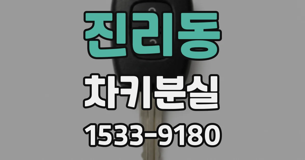 진리동 차키분실