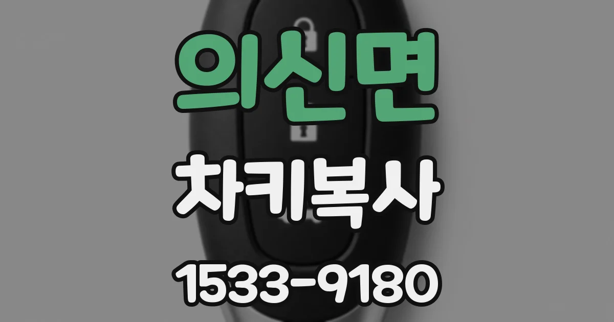 의신면 차키복사