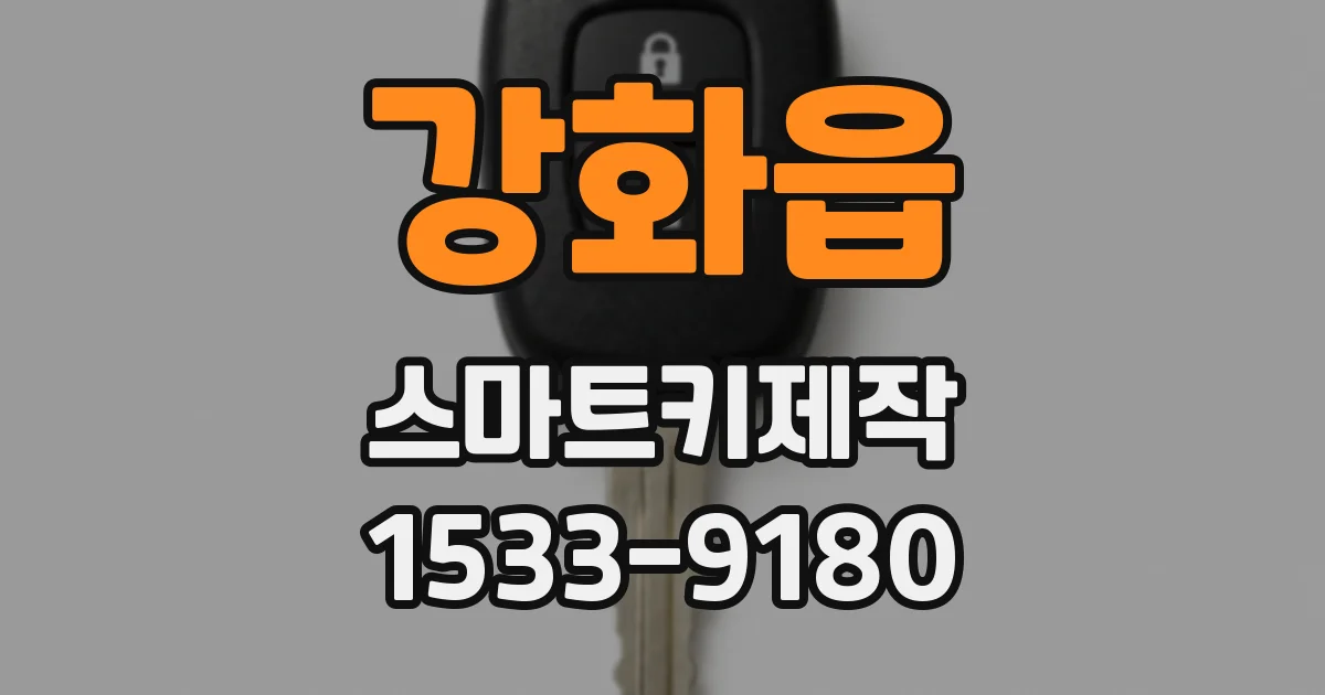 강화읍 스마트키제작