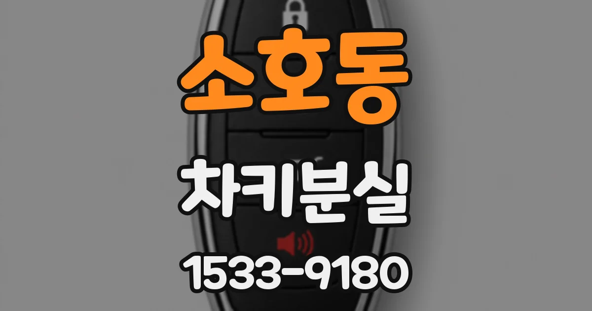 소호동 차키분실