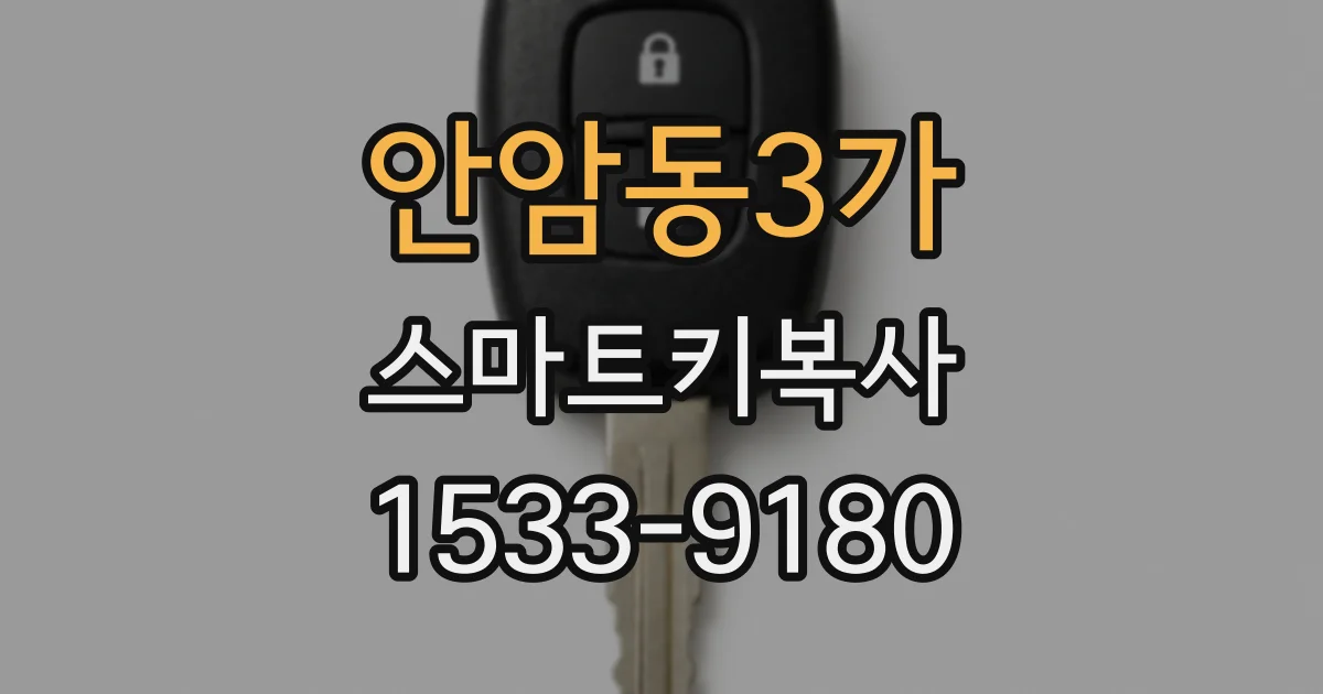 안암동3가 스마트키복사