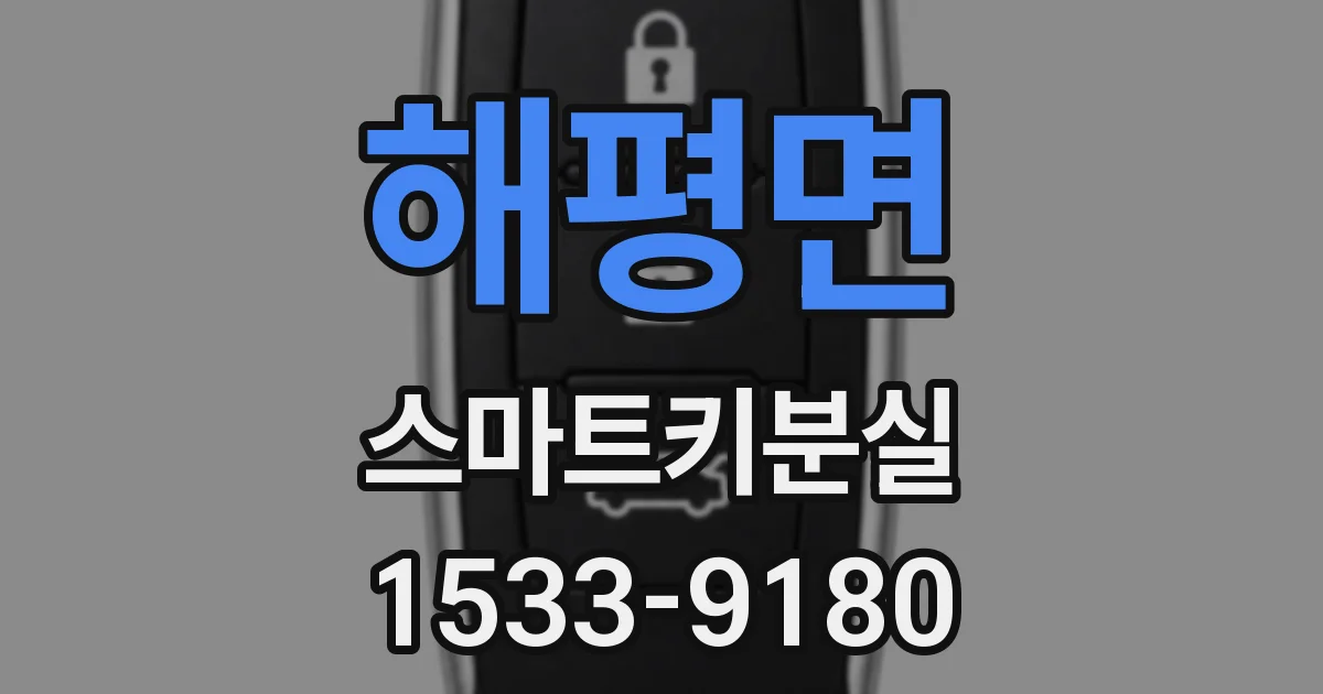 해평면 스마트키분실