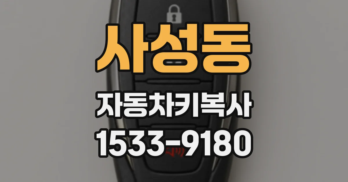 사성동 자동차키복사
