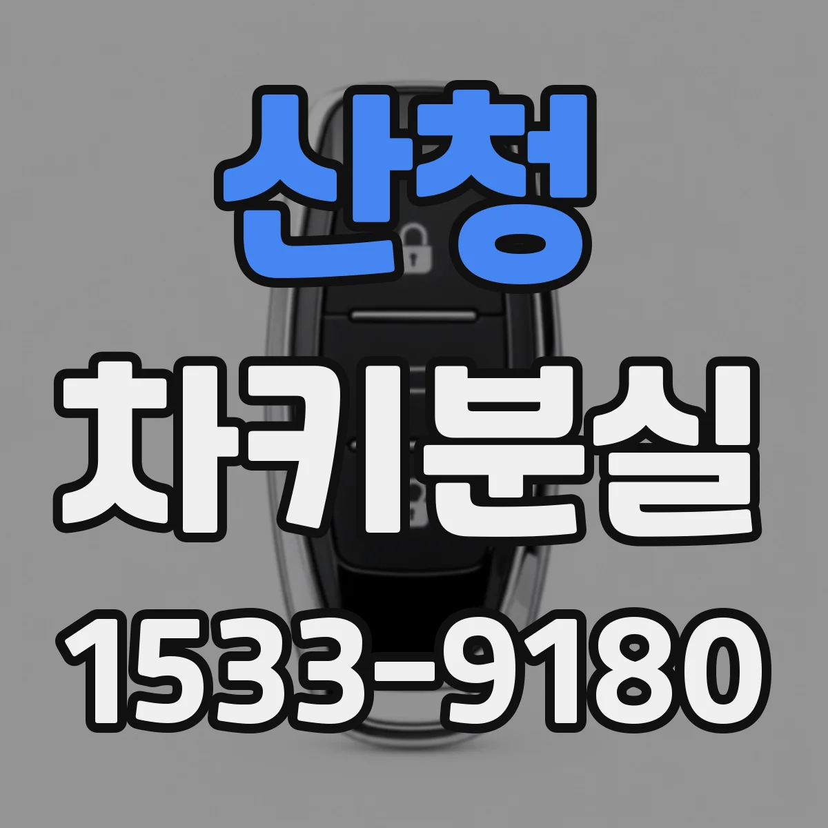 산청 차키분실